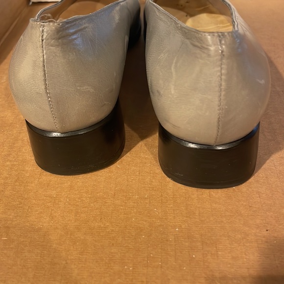SANDRO VICARI Gray Box Toe Shoes Made in Italy Size 381/2 - Picture 6 of 8